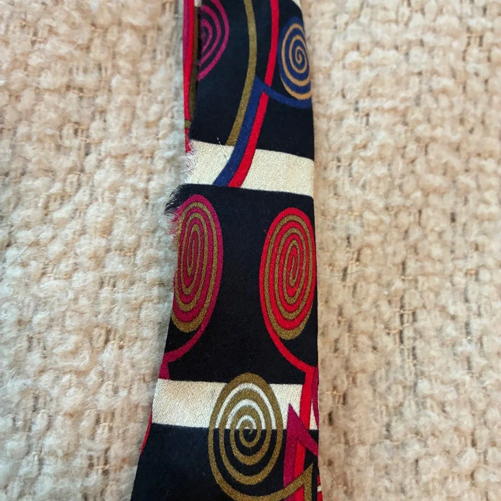 Vintage Abstract Painterly Necktie lot 3 Mens OS Multicolored Art Teacher Office